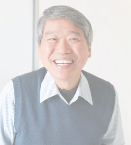 Smiling patient with dentures